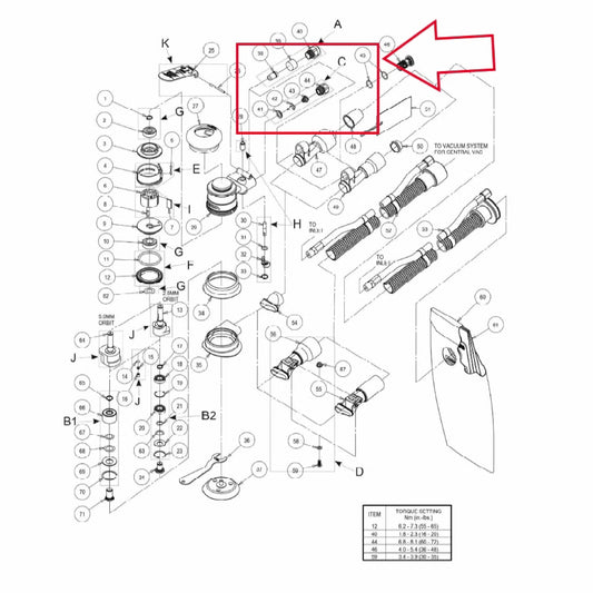 Mirka Lufteinlass-Set für Mirka ROP2 Ø 77 mm, 125 mm