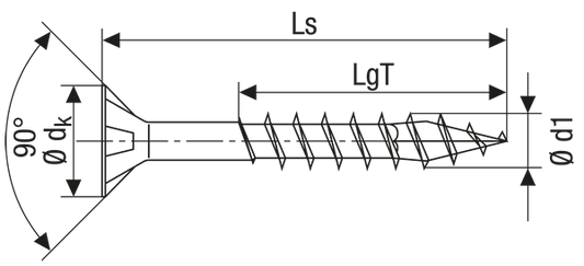 SPAX Universalschraube Senkkopf T-STAR plus Teilgewinde blank verzinkt WIROX - Kleinverpackung - Schleiftitan.de